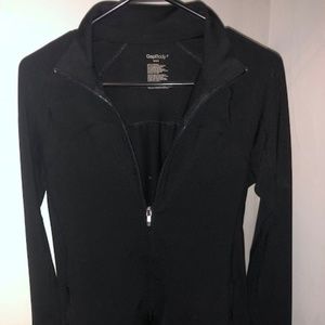 GAP Black Body Athletic Zip-Up Jacket